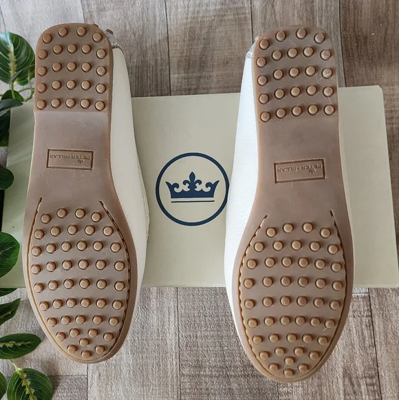 Peter Millar Driving Loafers in Sand Full-Grain Leather Size 8 - Picture 11 of 14